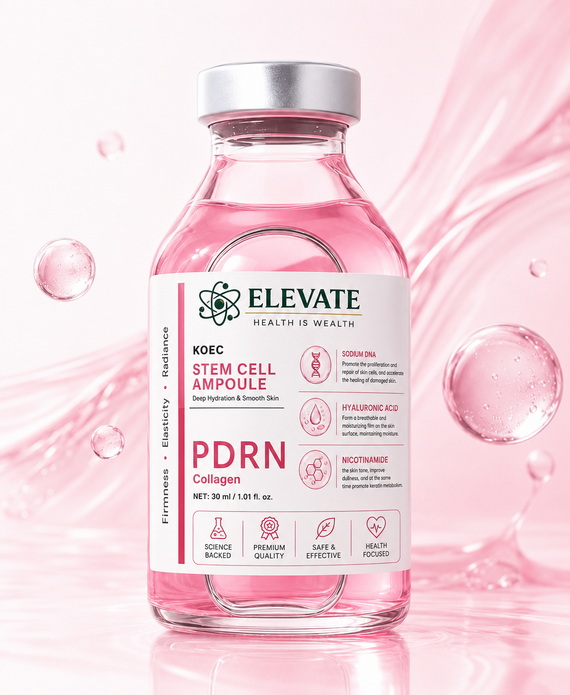 PDRN Facial Ampoule | Hydrating Skin Care | 30ml