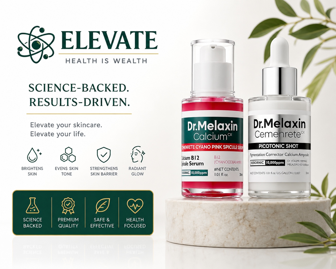 Cyano Pink Spicule Serum + Picotonic Shot Serum | 2-Step Renewal Kit